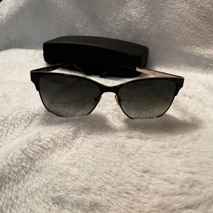 Bobbi Brown black and gold gradient sunglasses